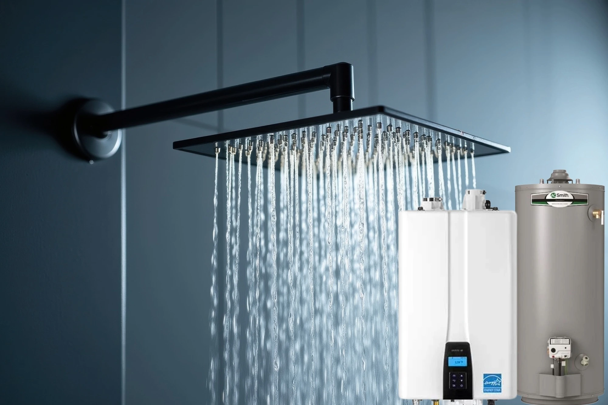 High-efficiency tankless and traditional water heaters providing reliable hot water for homes – Eric Dale Heating & Air Conditioning HVAC experts